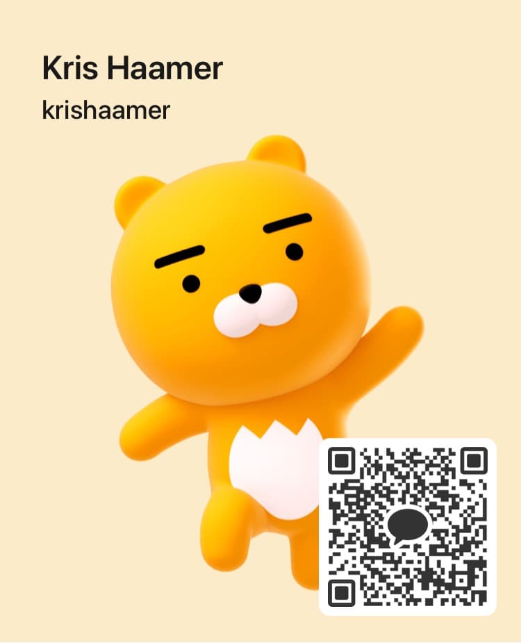KakaoTalk QR code for krishaamer